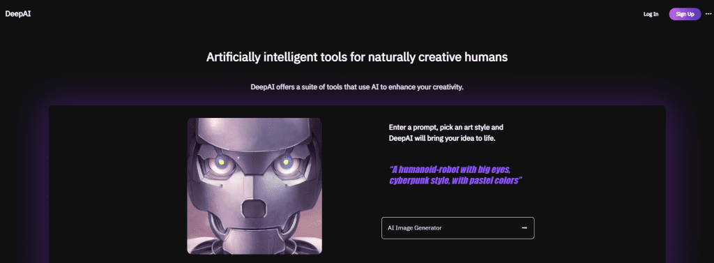 DeepAI is the AI Image Generator