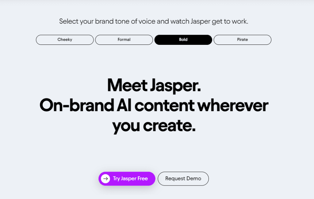 Jasper. Best AI Content Writing Tools